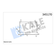 KLİMA KONDENSERİ CHEVROLET MATİZ 01 548X313X16 OTO.-MEK. AL/AL