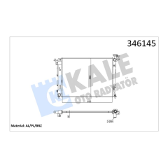 RADYATÖR HYUNDAI iX35 KIA SPORTAGE 1.6i-2.0i 10 MEK 635x478x16 AL/PL/BRZ