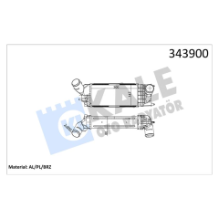 TURBO RADYATÖRÜ INTERCOOLER CITROEN C5 Hdi 05 AL/PL/BRZ 300x147x76