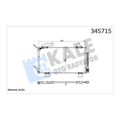 KLİMA KONDENSERİ HONDA ACCORD 2.0i 08 AL/AL