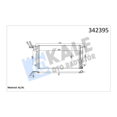 KLİMA KONDENSERİ VW POLO-AUDI A1-A1 SPORTBACK-SEAT IBIZA V-TOLEDO IV AL-AL