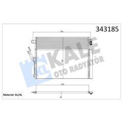 KLİMA KONDENSERİ GRAND JEEP CHEROKEE IV AL-AL