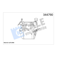 TURBO RADYATÖRÜ INTERCOOLER GOLF IV-LEON 99-06 OCTAVIA 01-06 A3 96-03 1.8T-1.9TDI AL/PL/BRZ