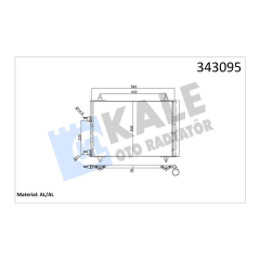 KLİMA RADYATÖRÜ KONDENSER PEUGEOT P307-P307 BREAK-P307 SW C4 04 11 C5 01 04 1.6-2.0 HDI AL-AL