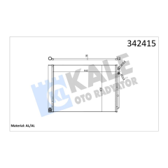KLIMA RADYATORU BMW F10 F01 N47 N57 B47 B57