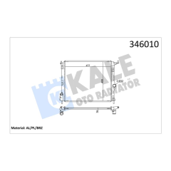 RADYATÖR DACIA LOGAN 1.4-1.6 08 482x408x16 Mek.Şanz. AL/PL/BRZ