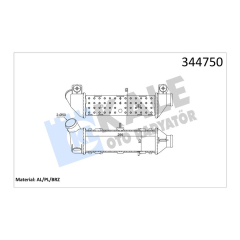 TURBO RADYATÖRÜ INTERCOOLER CADDY II-POLO-CORDOBA-IBIZA II-1.9 TDI 295x95x85 AL/PL/BRZ