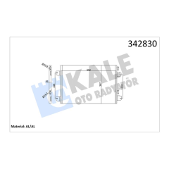 KLİMA KONDENSERİ MGN 99 SCENIC 01-03 LOGAN 07 1.5DCI-1.4 16V-1.6 16V-1.9DCI-2.0 16V AL-AL