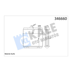 KALORİFER RADYATÖRÜ BRAZİNG ASTRA F-CALIBRA A-VECTRA A ŞAŞI 174x174x42