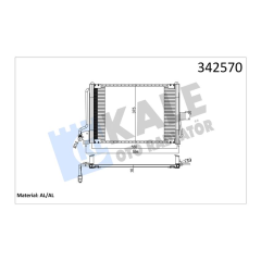 KLİMA KONDENSERİ OPEL ASTRA F-ASTRA F CLASSIC-VAN AL-AL