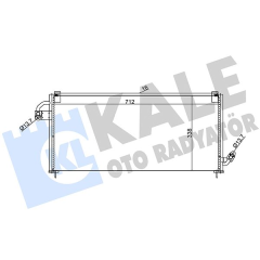 KLİMA KONDENSERİ SUBARU FORESTER AL-AL 712X338X16