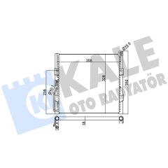 KLİMA KONDENSERİ CIVIC V-VI-CRX III AL/AL 359x328x16
