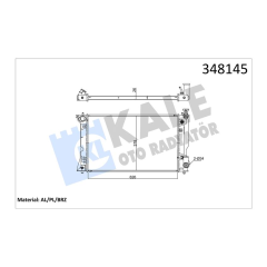 RADYATÖR AL/PL/BRZ AVENSIS 2.0 16V VVTI 03 AT