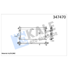 SU RADYATÖRÜ FIAT DUCATO 2.3D 06 MT BRAZING 780x368x26 3062308080
