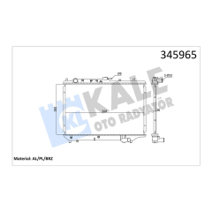 RADYATÖR BRAZİNG MAZDA 323 89 350x648x16