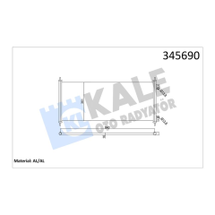 KLIMA RADYATORU KONDANSER TRANSIT V184 2.0TDCI 2.4 TDCI 00 06
