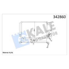 KLIMA RADYATORU KONDENSERİ FIESTA VI 1.25 1.4 16V 1.4TDCI 08 14