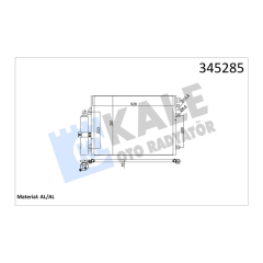 KLİMA KONDENSERİ DACIA SANDERO 1.4İ-1.6 İ 16V BENZİNLİ 08 LOGAN I 1.4İ-1.6İ 04 OTO.-MEK. AL/AL