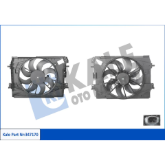 RADYATÖR FAN MOTORU DAVLUMBAZLI CLIO IV-CAPTUR 0.9-1.2-1.5DCI-TCE 13 J5-H5 1.6 18 FAN ŞASESİ 650mm 149mm