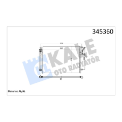 KLIMA RADYATORU FIAT 500 09 PANDA 12 FORD KA 08 LANCIA YPSILON 11 0.9T 1.2 1.3D MTJ 1.4