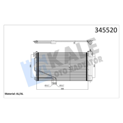 KLIMA RADYATORU MERCEDES SLK-CLASS R171 04 11