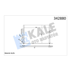 KLİMA KONDENSERİ FORD COUGAR-MONDEO II- AL-AL