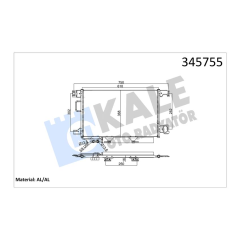 KLIMA RADYATORU MERCEDES W203 CL203 S203 C209 A209