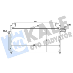 KLİMA KONDENSERİ MAZDA 323S VI AL-AL 625X288X18