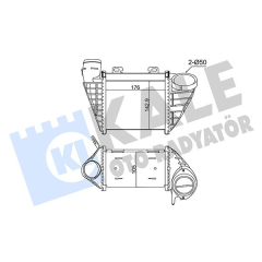 İNTERCOOLER VOLKSWAGEN GOLF III-GOLF IV-VENTO 1.9 TDI 93 97