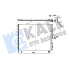 KLIMA RADYATORU MERCEDES W124 S124 A124 C124
