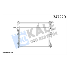 RADYATÖR JUMPY-EXPERT-SCUDO-P806 1.8i-2.0i 8V-2.0i 16V AL/MKNK