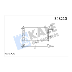 RADYATÖR AL/MKNK VECTRA A 88 1.6-1.8-VAUXHALL CAVALIER Mk III MT