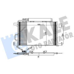 KLIMA RADYATORU MERCEDES W203 CL203 S203 C209 A209