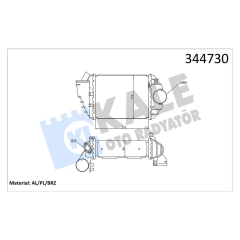 TURBO RADYATÖRÜ INTERCOOLER PASSAT 98-00 -A4 97-01 -SUPERB 02-03 2.5 TDİ 215x172x62 AL/PL/BRZ