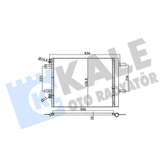 KLİMA RADYATÖRÜ KONDENSERİ OPEL ASTRA L-GRANDLAND-VIVARO C-ZAFIRA LIFE PEUGEOT P3008 II-P308 II- P5008 II-P508 EXPERT IVPARTNER-C4 PICASSO-JUMPY IV-PARTNER-BERLINGO 1.2-1.5-1.6-2.0 HDI-PureTech-THP