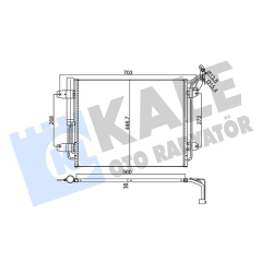 KLİMA KONDENSERİ VW TIGUAN AL/AL 540x450x16