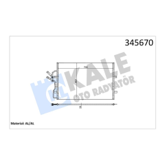 KLİMA KONDENSERİ SCUDO-JUMPY-EXPERT 96 725x451x16 AL/AL