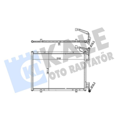 KLIMA RADYATORU KONDENSER FORD B MAX FIESTA VI 12 1.0 ECOBOOST