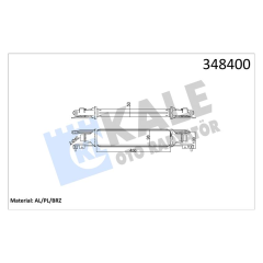 TURBO RADYATÖRÜ INTERCOOLER CORSA D AL/PL/BRZ 450x97x52