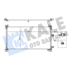 KONDENSER BRAZING AL/AL CITROEN C5 III-C6-PEUGEOT 508 I-508 SW I KONDENSER