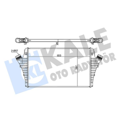 İNTERCOOLER CROMA-OPEL SIGNUM-VECTRA C-SAAB 9-3 1.9JTD 02