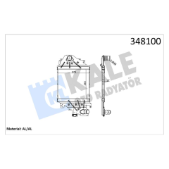 TURBO RADYATÖRÜ INTERCOOLER CLIO II 1.5DCI AL/PL/BRZ 345x370x27