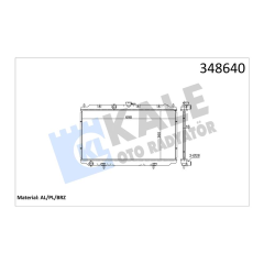 RADYATÖR BRAZİNG ALMERA 00 1.5-PRIMERA P12 02 AC KLİMASIZ MEKANİK 360x698x169