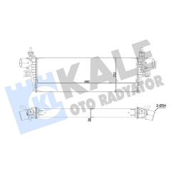 INTERCOOLER TOYOTA HILUX 2.4D 16 BRAZING 590X202X50 TURBO RADYATÖRÜ