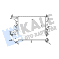 MOTOR SU RADYATÖRÜ OPEL ASTRA J 09 15 1.3-1.7 A13DTE A17DTL A17DTJ