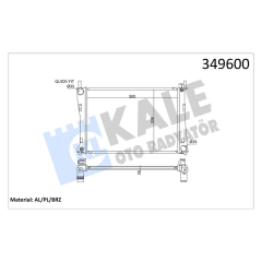 MOTOR SU RADYATORU FIESTA V FUSION 01 08 1.25 1.4 16V 1.6 16V MAZDA II 1.4 16V 1.6 16V 02 OLCU 500 358 16