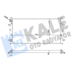 SU RADYATÖRÜ VW TRANSPORTER IV 1.8 1.9D-TD 2.4 2.5TDI 92-03 MT AC NAC MEKANİK 722x378x32 701121253K-701121253M