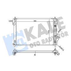 RADYATÖR CHEVROLET AVEO OTOMATİK AL/PL/BRZ 600x418x26