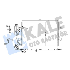 KLIMA RADYATORU MERCEDES W168 W414