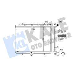 RADYATÖR EXPERT III-JUMPY III-SCUDO III 1.6HDI-2.0HDI-P807-C8 2.0HDI 16V 718x425x26 AL-PL-BRZ